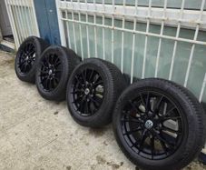 16" 5x112 Black Alloys + Good Tyres