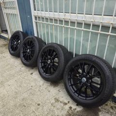 16" 5x112 Black Alloys + Good Tyres