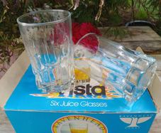 Vintage Ravenhead glasses, 1970s glass