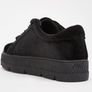 Velveteen Ribbon Lace Up Trainers - black Image 3