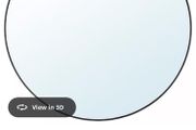 IKEA  LINDBYN Mirror, black, 80 cm