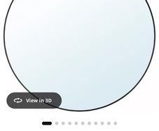 IKEA  LINDBYN Mirror, black, 80 cm