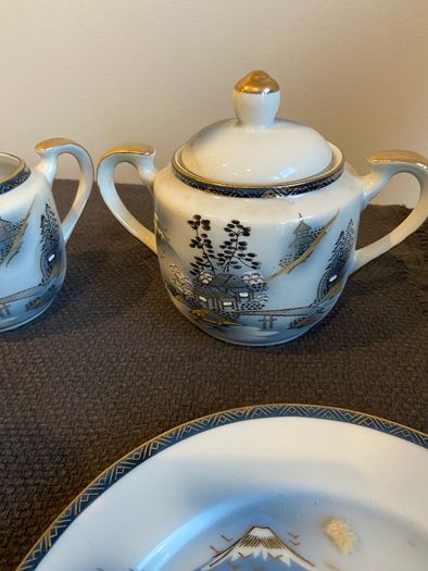 Kutani Original Japanese Porcelain Tea Set