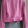 VALENTINO pink wool biker cropped jacket Sz 44 Italian = (Fit 12 UK) - Rrp 695 (New) Image 10