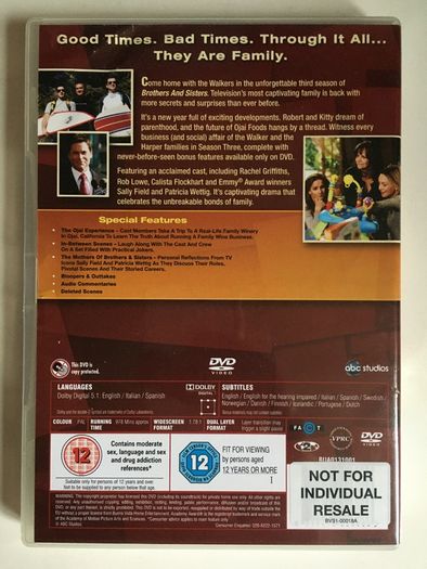 Brothers & Sisters (Complete Series 1-5 2006-2007) [DVD TV Boxsets]