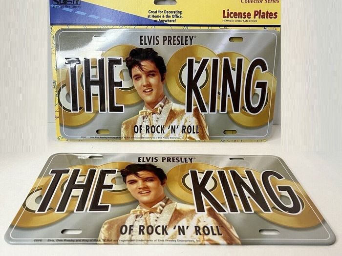 Elvis, Gold Disc License Plate, Free Post