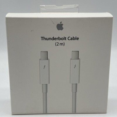 Genuine Official Apple Thunderbolt 2 Cable 2m A1410 White Md861zm/a Original/ New