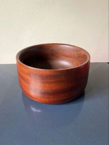 Mahogany wooden bowl