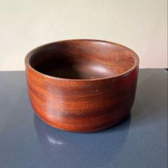 Mahogany wooden bowl
