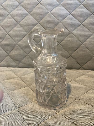 Vintage glass milk jar