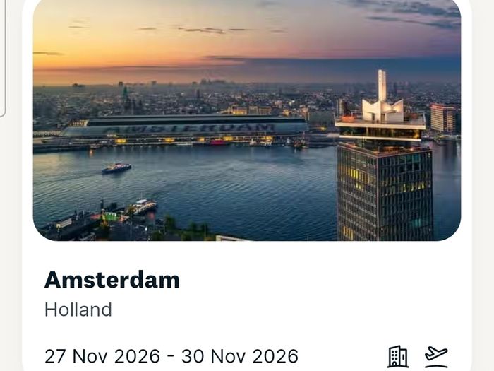 Amsterdam weekend away