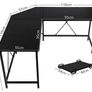 Affordable L Shaped Desk For Pc Studio Table Workstation for Home Office Image 6
