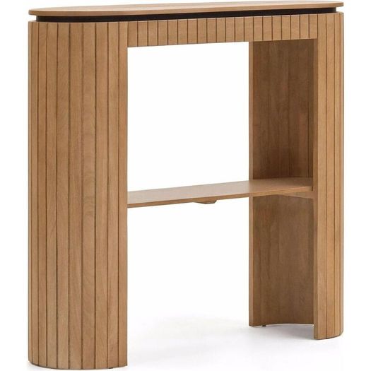 Licia console table with 1 drawer in natural colour