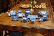 Antique Copeland Spode Blue Italian 22-Piece Tea &amp; Breakfast Service