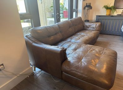 leather  chaise sofa