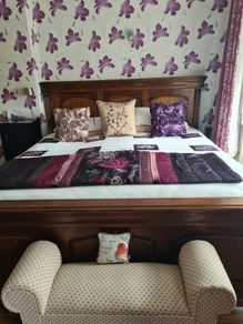 Solid Mahogany Bed Frame - Super King