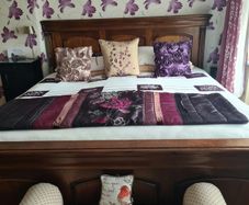 Solid Mahogany Bed Frame - Super King