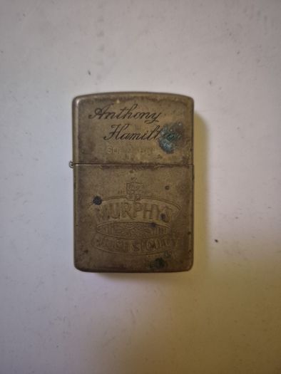 Vintage 1988 Solid Brass Zippo Lighter Murphy's Irish Stout Advertising Rare Collectible