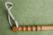 Vintage Garda wooden Baton with turned handle and strap