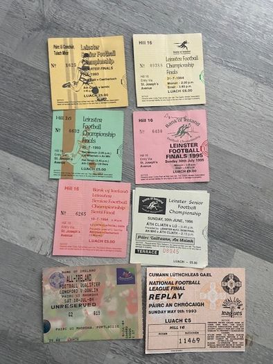 Leinster GAA Football Tickets 1992 -2004 x 8