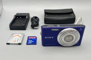 Sony DSC-W730 16.1MP Digital Camera Blue - Full Kit
