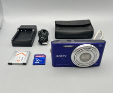 Sony DSC-W730 16.1MP Digital Camera Blue - Full Kit
