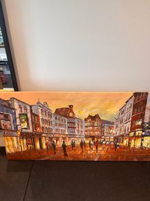 Dublin Grafton St canvas painting