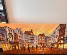 Dublin Grafton St canvas painting