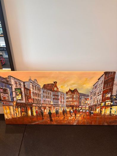 Dublin Grafton St canvas painting