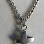 Vintage Sterling Silver 925 Cross Pendant Necklace L-10"  6,85g Image 6