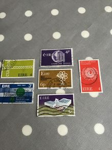 6 old Irish stamps