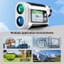Laser Rangefinder with Slope Compensation 650Yards Golf Range Finder with Side Screen Display Flag Locking Vibration for Golfing Image 10