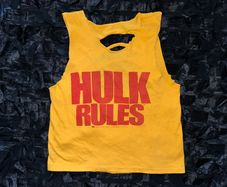 WWF Immortal Hulk Hogan HULK RULES Vest Official & Original 1988 Titan Sports Wrestling WWE