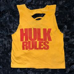WWF Immortal Hulk Hogan HULK RULES Vest Official & Original 1988 Titan Sports Wrestling WWE