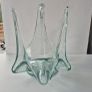 Vintage Hand Blown Art Glass Swan Basket | Rare Phantom Base Detail Image 3