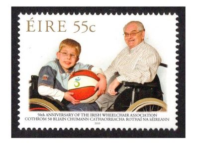 2010 Ireland 50th Anniversary of the Irish Wheelchair Association Commemorative Stamp Mint Never Hinged (MNH)