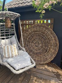 New XL 140cm diameter KUBU rattan wall hanging indoor/outdoor statement piece
