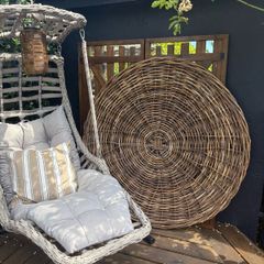 New XL 140cm diameter KUBU rattan wall hanging indoor/outdoor statement piece