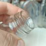 494 - Set of 6 Vintage Clear Glass Screw Cork Top Collectible Decorative Bottles and Jars Image 4