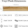 Self-Adhesive Vinyl Flooring Plank, 36 Pack Natural Wood Grain Peel and Stick Flooring Waterproof for DIY Installation, Cover 5 m Image 4