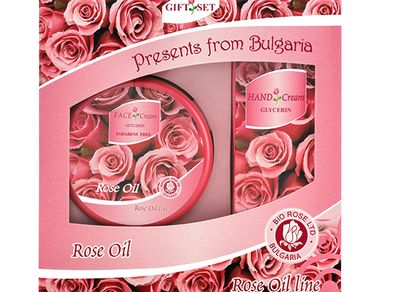 Rose Oil Face Cream and Hand Cream Gift Set
