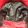 Biker leather girl jacket Image 3