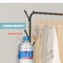 Coat Rack Garment Rack Free-standing Clothes Hanger with Top Rod Clothes Shelves Storage Wardrobe Hanger Floor Cloth Drying Rack Image 3