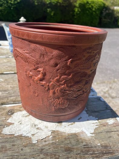 Chinese Zisha Yixing Clay Vase/brush pot
