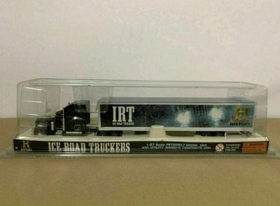 Norscot Peterbilt 389 With Utility 40000-X Composite Van Ice Road Truck 1/87