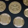 Malta 2008 euro coins set 24k Gold plated & Rhodium gilt Maltese medal limited edition Image 5