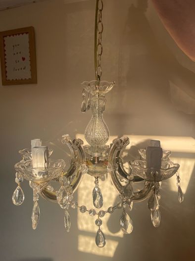 Glass antique chandelier
