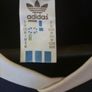 Classic vintage 90's Adidas V Neck T shirt Navy Blue and White Britpop/Oasis Image 3