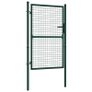 Fence Gate Steel 100x125 cm Green Image 2