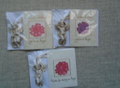 Angel /silk card, Angel ornament,Blank card